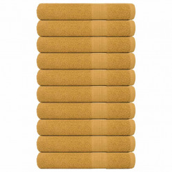 Ręczniki do sauny FROGN 10 szt. Złoty 80x200 cm 360 g/m²