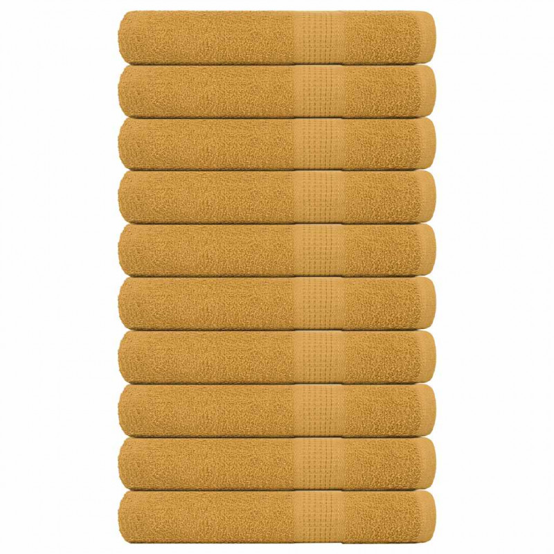 Ręczniki do sauny FROGN 10 szt. Złoty 80x200 cm 360 g/m²
