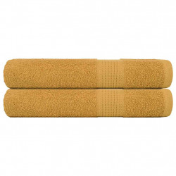 Ręczniki FROGN 2 szt. Złoty 100x200 cm 360 g/m²