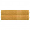 Ręczniki FROGN 2 szt. Złoty 100x200 cm 360 g/m²