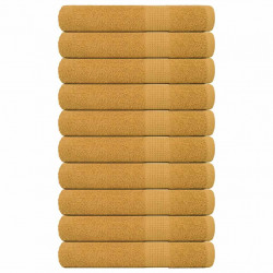 Ręczniki FROGN 10 szt. Złoty 100x200 cm 360 g/m²