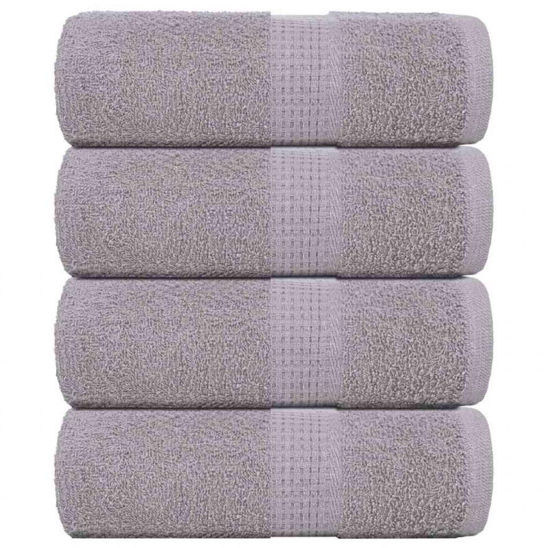 Ręczniki, FROGN, 4 szt., szare, 30x30 cm, 360 g/m²