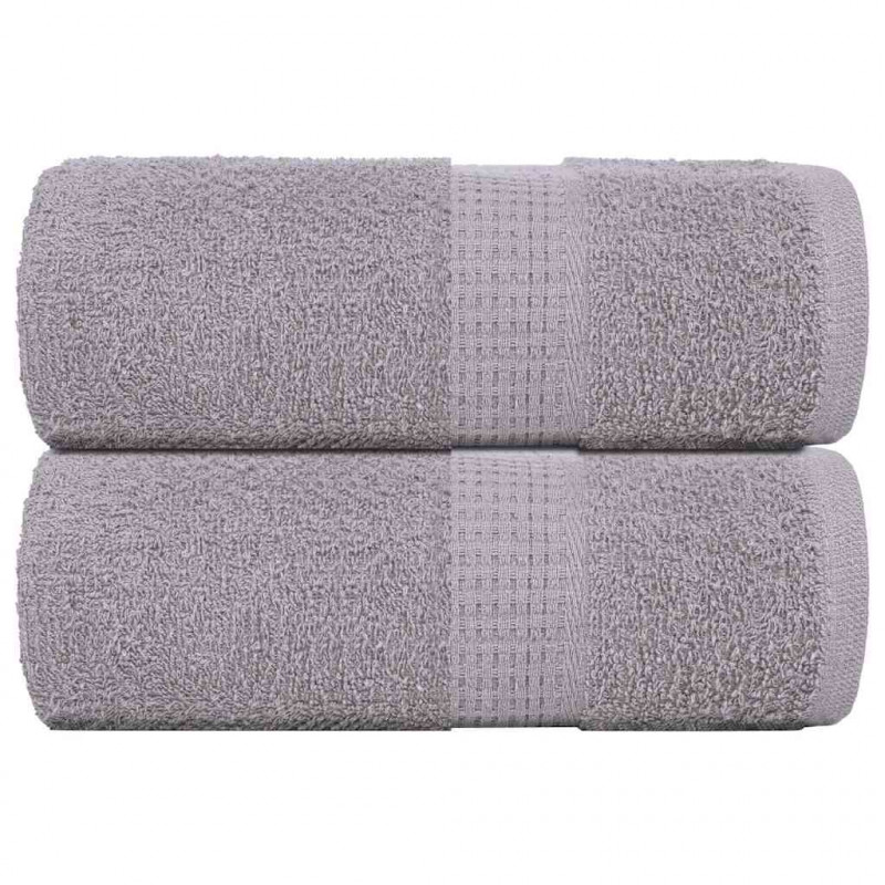 Ręczniki gościnne FROGN 2 szt. Szare 30x50 cm 360 g/m²