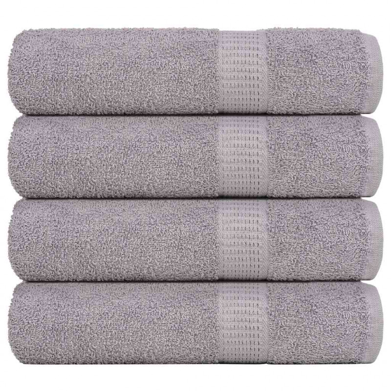 Ręczniki prysznicowe FROGN 4 szt. Szare 70x140cm 360 g/m²
