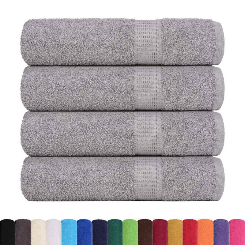 Ręczniki prysznicowe FROGN 4 szt. Szare 70x140cm 360 g/m²