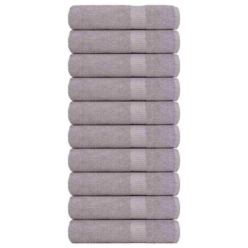 Ręczniki prysznicowe FROGN 10 szt. Szare 360 g/m²
