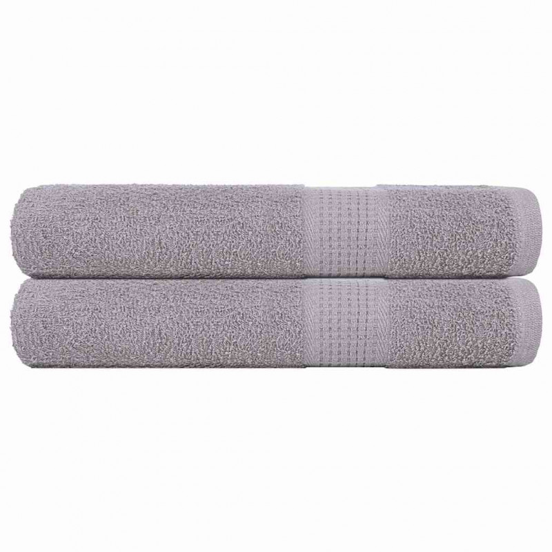 Ręczniki do sauny FROGN 2 szt. Szare 80x200 cm 360 g/m²
