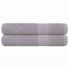 Ręczniki do sauny FROGN 2 szt. Szare 80x200 cm 360 g/m²
