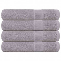 Ręczniki do sauny FROGN 4 szt. Szare 80x200 cm 360 g/m²