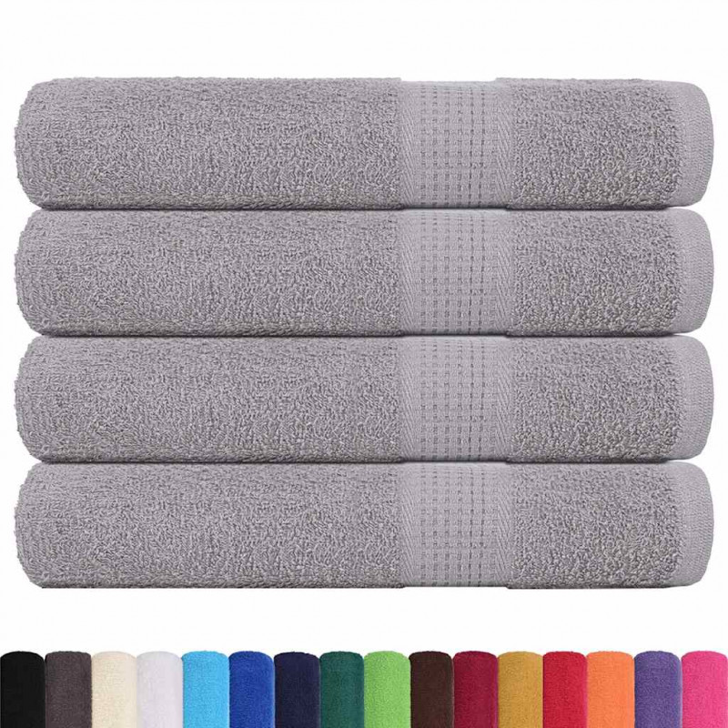 Ręczniki do sauny FROGN 4 szt. Szare 80x200 cm 360 g/m²