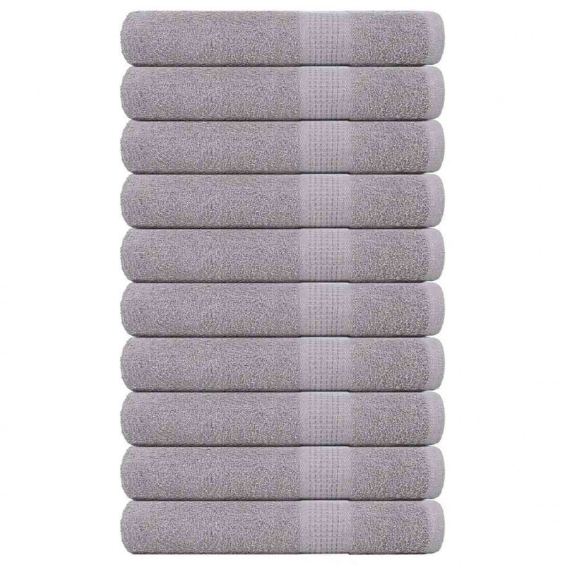 Ręczniki do sauny FROGN 10 szt. Szare 80x200 cm 360 g/m²