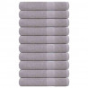 Ręczniki do sauny FROGN 10 szt. Szare 80x200 cm 360 g/m²