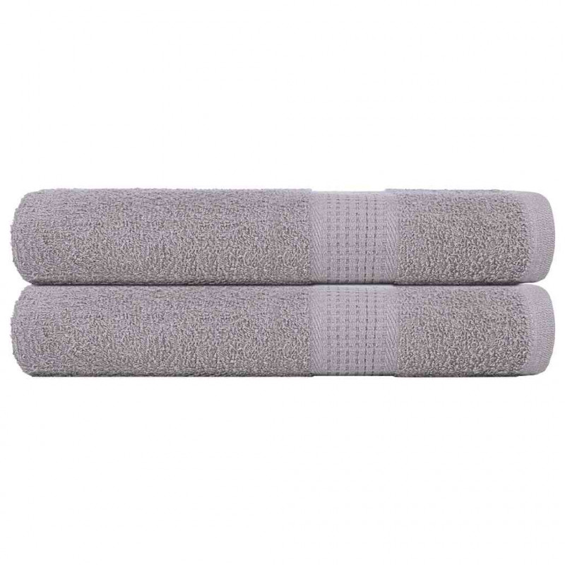 Ręczniki FROGN 2 szt. Szare 100x200 cm 360 g/m²