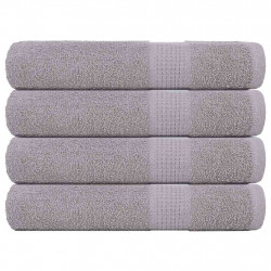 Ręczniki FROGN 4 szt. Szare 100x200 cm 360 g/m²