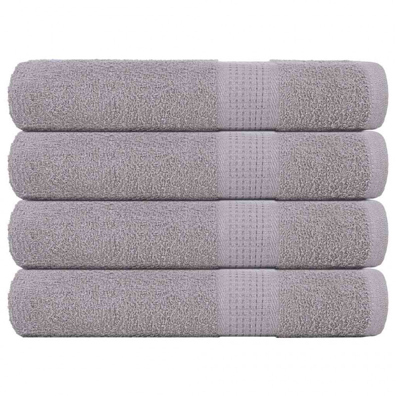 Ręczniki FROGN 4 szt. Szare 100x200 cm 360 g/m²