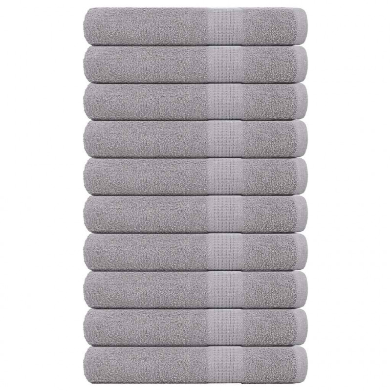 Ręczniki FROGN 10 szt. Szare 100x200 cm 360 g/m²