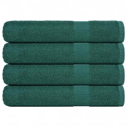 Ręczniki do sauny FROGN 4 szt. Zielony 80x200 cm 360 g/m²