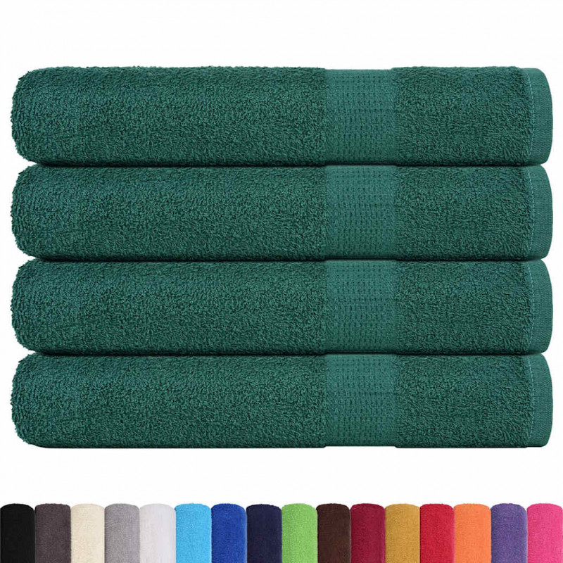 Ręczniki do sauny FROGN 4 szt. Zielony 80x200 cm 360 g/m²