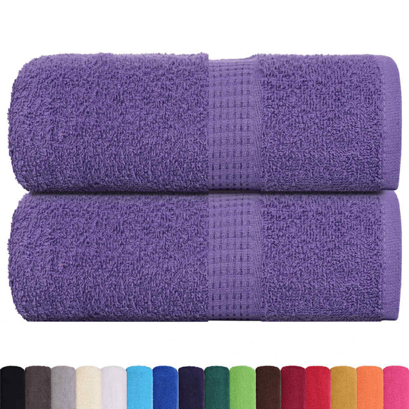 Ręczniki mydlane FROGN 2 szt. Fioletowe 30x30 cm 360 g/m²