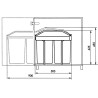 Hailo Kosz na śmieci Multi-Box Duo, rozmiar L, 2x14 L, kremowy