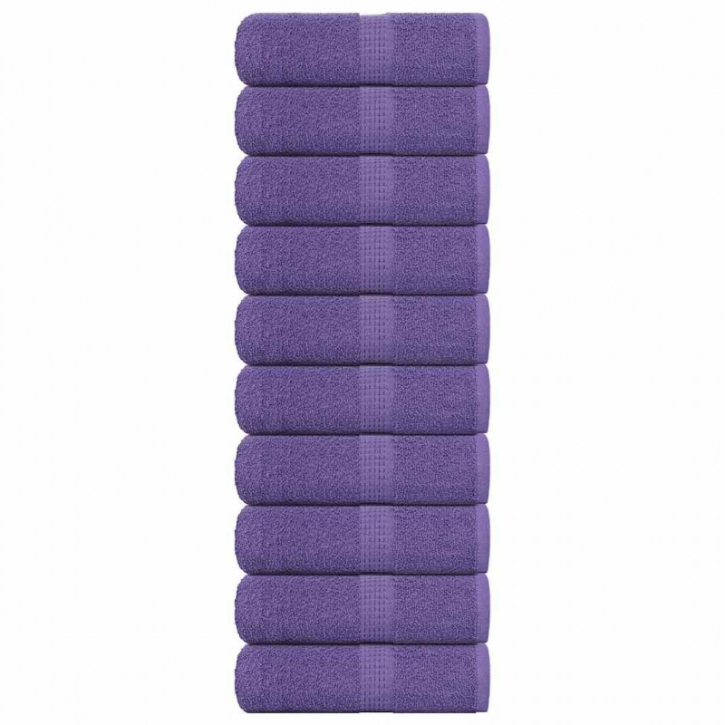 Ręczniki gościnne FROGN 10 szt. Fioletowe 360 g/m²