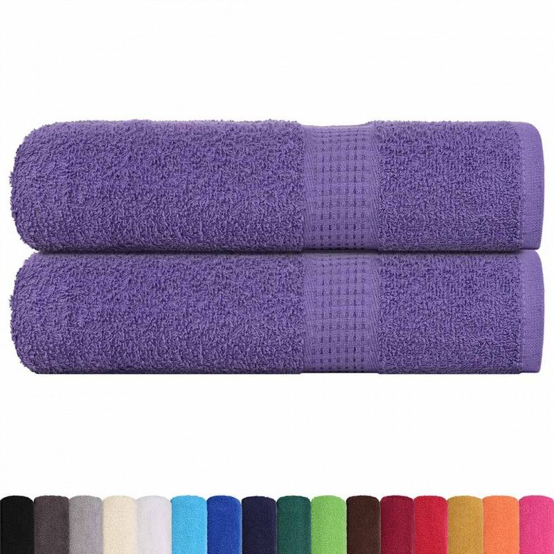 Ręczniki do rąk FROGN 2 szt. Fioletowe 50x100 cm 360 g/m²