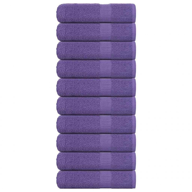 Ręczniki do rąk FROGN 10 szt. Fioletowe 50x100cm 360 g/m²