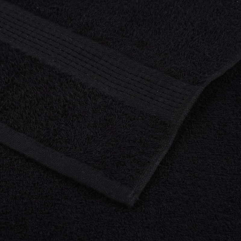 Ręczniki do rąk, FROGN, 10 szt., czarne, 50x100 cm, 360 g/m²