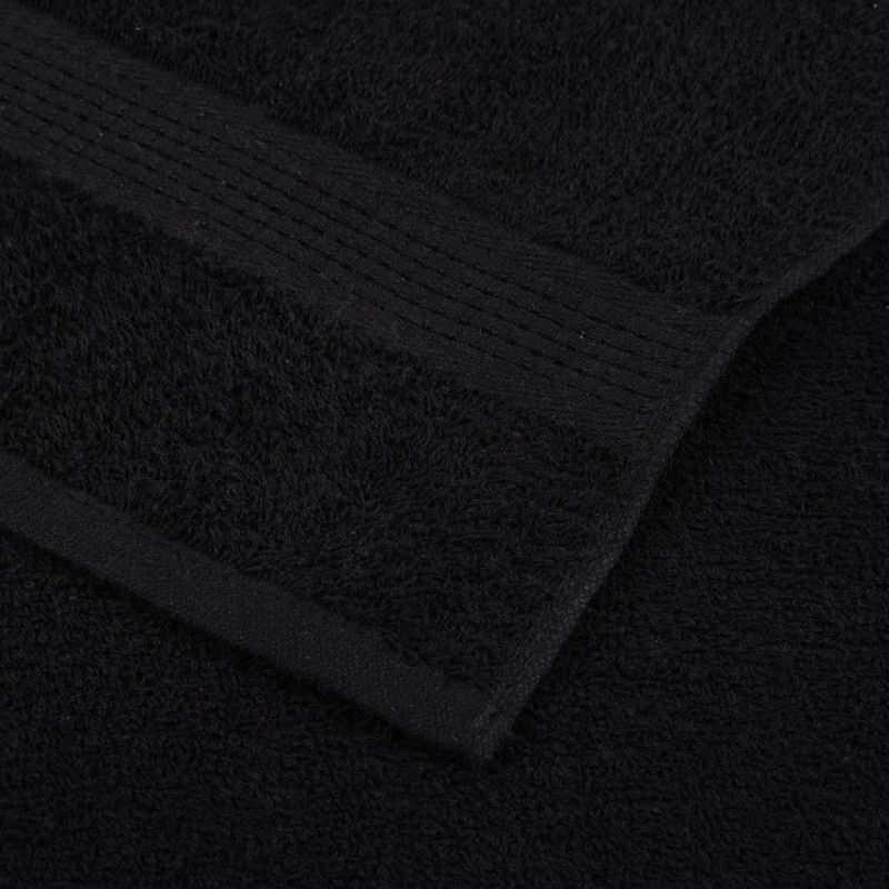 Ręczniki, FROGN, 4 szt., czarne, 100x200 cm, 360 g/m²