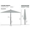 Madison Parasol ogrodowy Tenerife, 300 cm, okrągły, kolor ecru