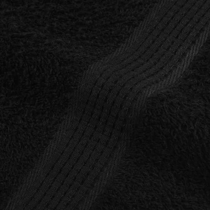 Ręczniki, FROGN, 10 szt., czarne, 100x200 cm, 360 g/m²
