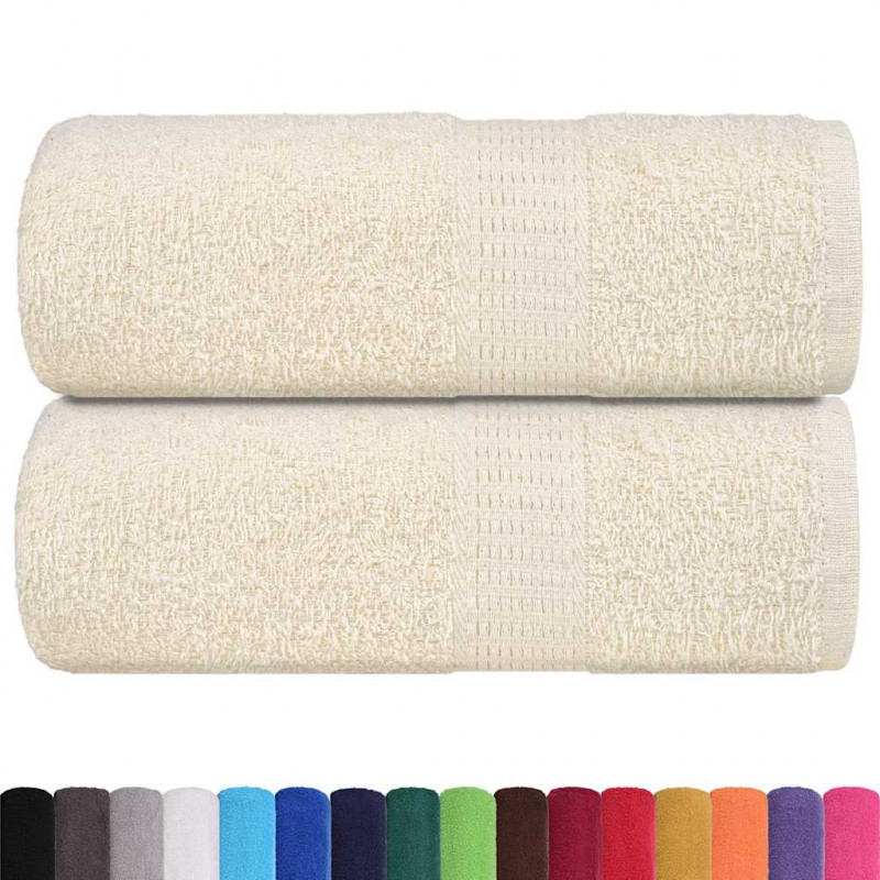 Ręczniki dla gości, FROGN, 2 szt., kremowe, 30x50 cm, 360 g/m²
