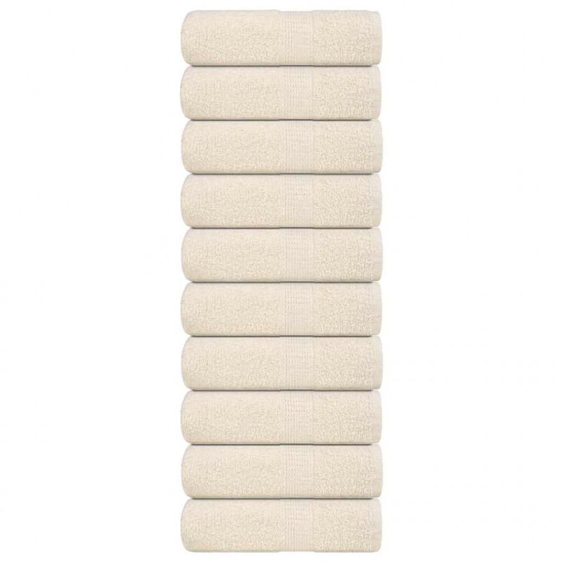 Ręczniki dla gości, FROGN, 10 szt., kremowe, 30x50 cm, 360 g/m²