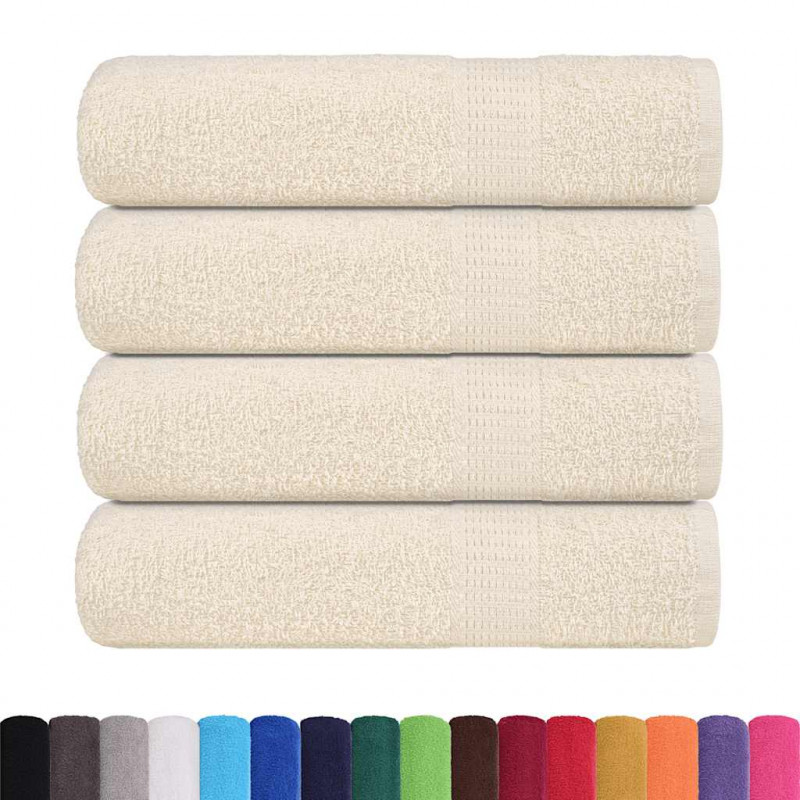 Ręczniki kąpielowe, FROGN, 4 szt, kremowe, 70x140 cm, 360 g/m²