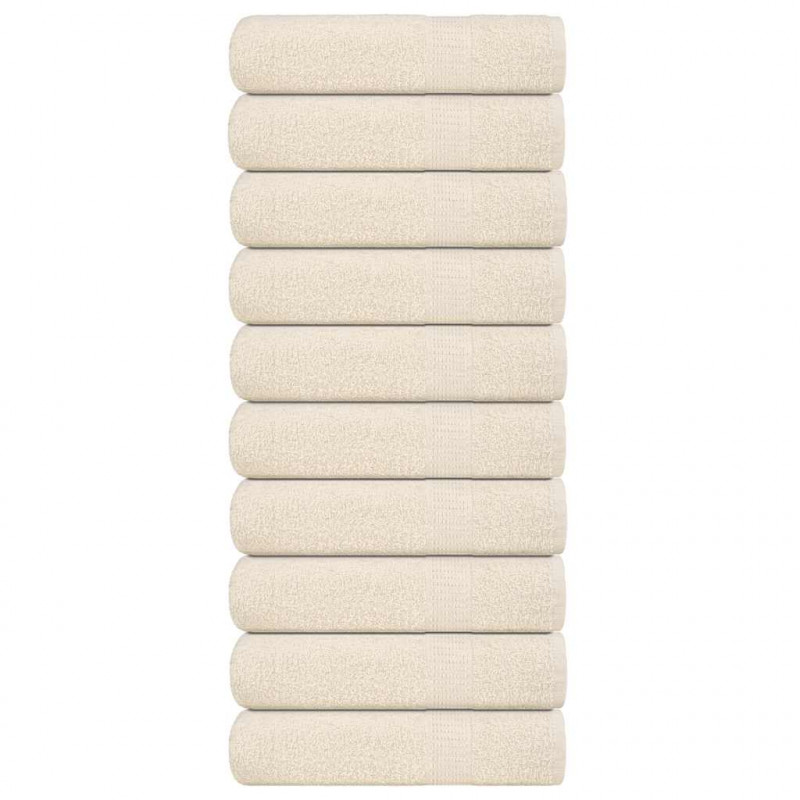 Ręczniki kąpielowe, FROGN, 10 szt, kremowe, 70x140 cm, 360 g/m²