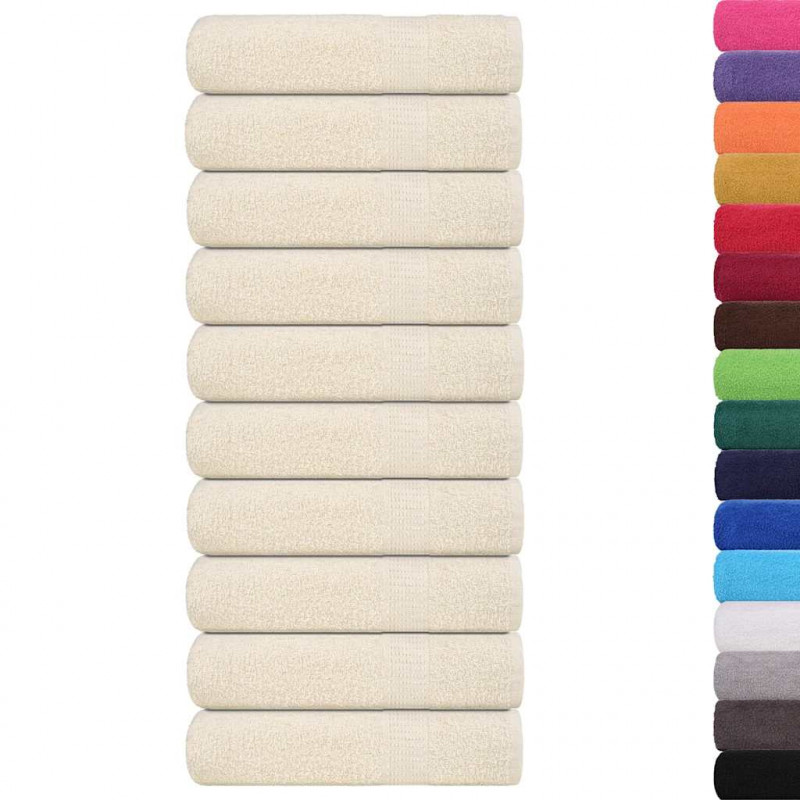 Ręczniki kąpielowe, FROGN, 10 szt, kremowe, 70x140 cm, 360 g/m²