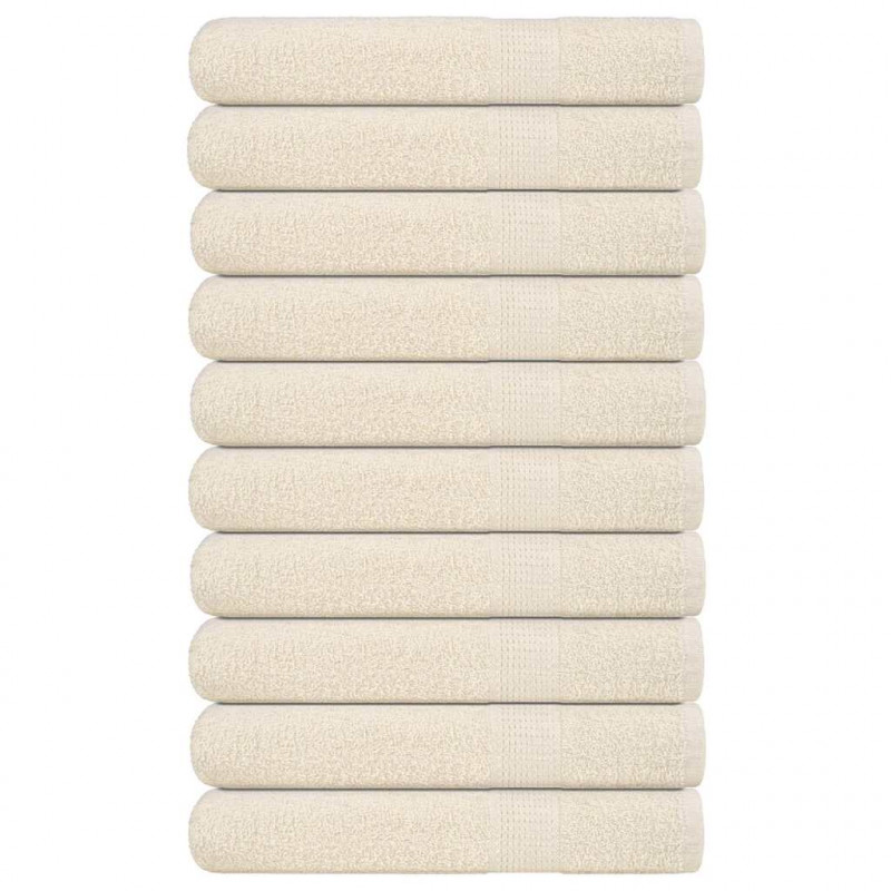 Ręczniki, FROGN, 10 szt, kremowe, 100x200 cm, 360 g/m²