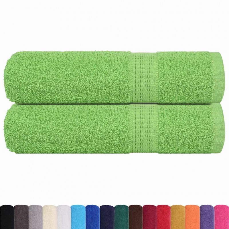 Ręczniki do rąk, FROGN, 2 szt, zielone jabłko, 50x100 cm, 360 g/m²
