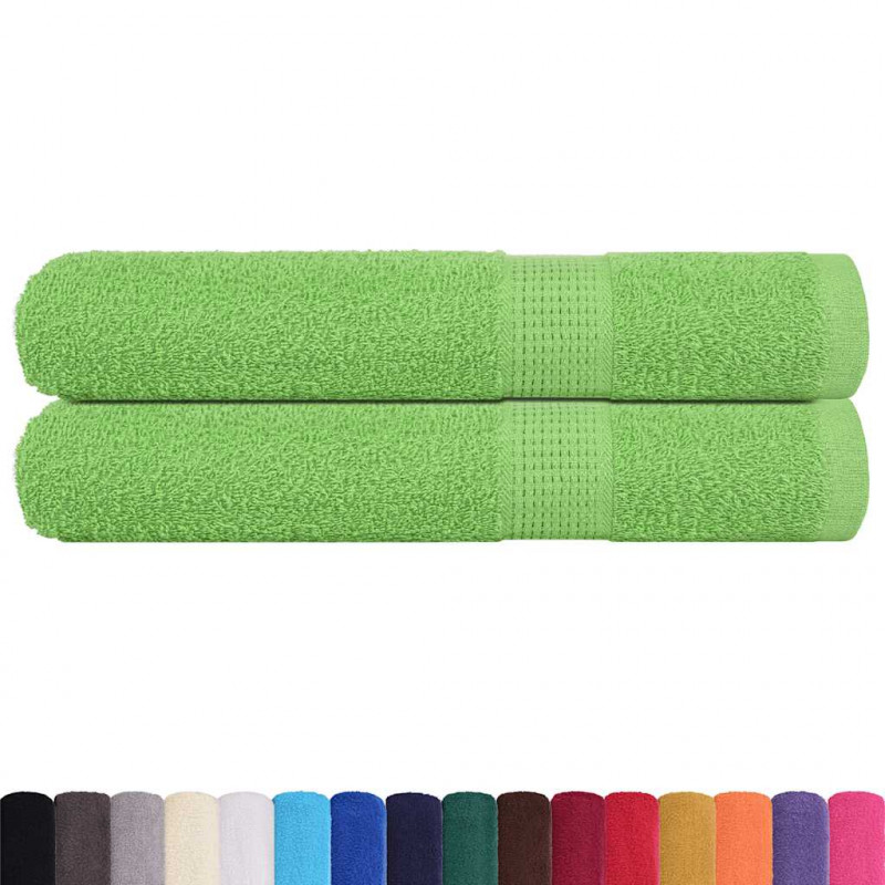Ręczniki, FROGN, 2 szt, zielone jabłko, 100x200 cm, 360 g/m²