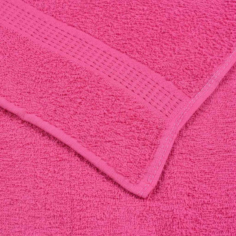 Ręczniki do rąk, FROGN, 10 szt, różowe, 50x100 cm, 360 g/m²