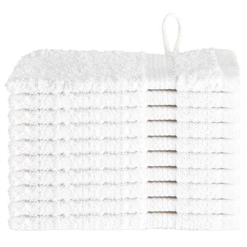 Ręcznik Gościnny SOLUND 10 pcs Biały 15 x 21 cm 550 gsm