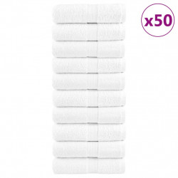 Ręczniczki premium, SOLUND, 50 szt., białe, 15x21 cm, 600 g/m²