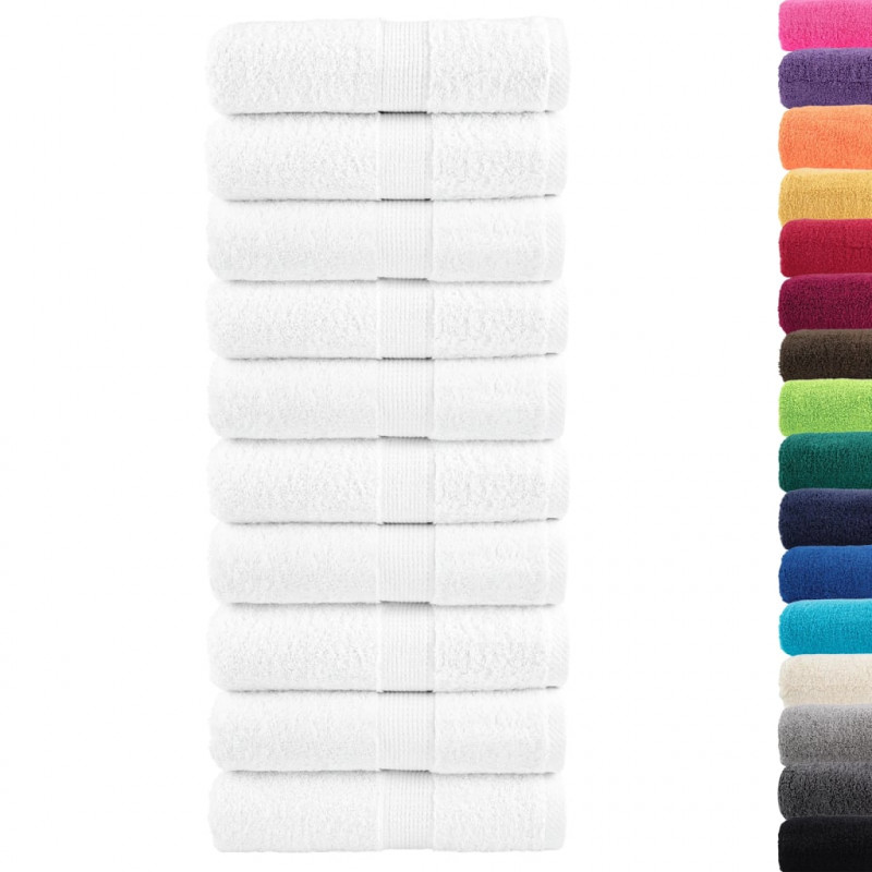 Ręczniczki premium, SOLUND, 50 szt., białe, 15x21 cm, 600 g/m²
