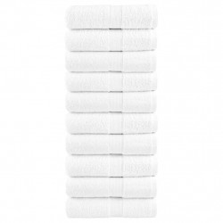 Ręczniczki premium, SOLUND, 10 szt., białe, 30x50 cm, 600 g/m²