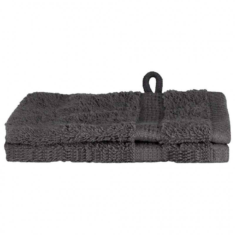 Ręcznik Gościnny SOLUND 2 pcs Antracyt 15 x 21 cm 550 gsm