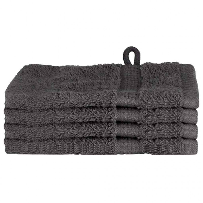 Ręcznik Gościnny SOLUND 4 pcs Antracyt 15 x 21 cm 550 gsm