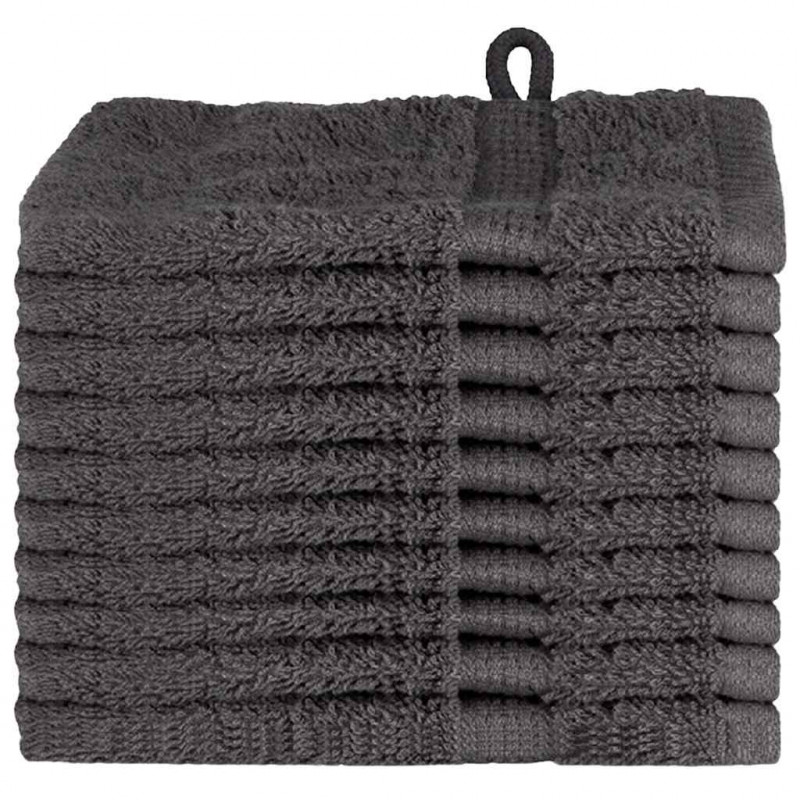 Ręcznik Gościnny SOLUND 10 pcs Antracyt 15 x 21 cm 550 gsm