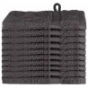 Ręcznik Gościnny SOLUND 10 pcs Antracyt 15 x 21 cm 550 gsm