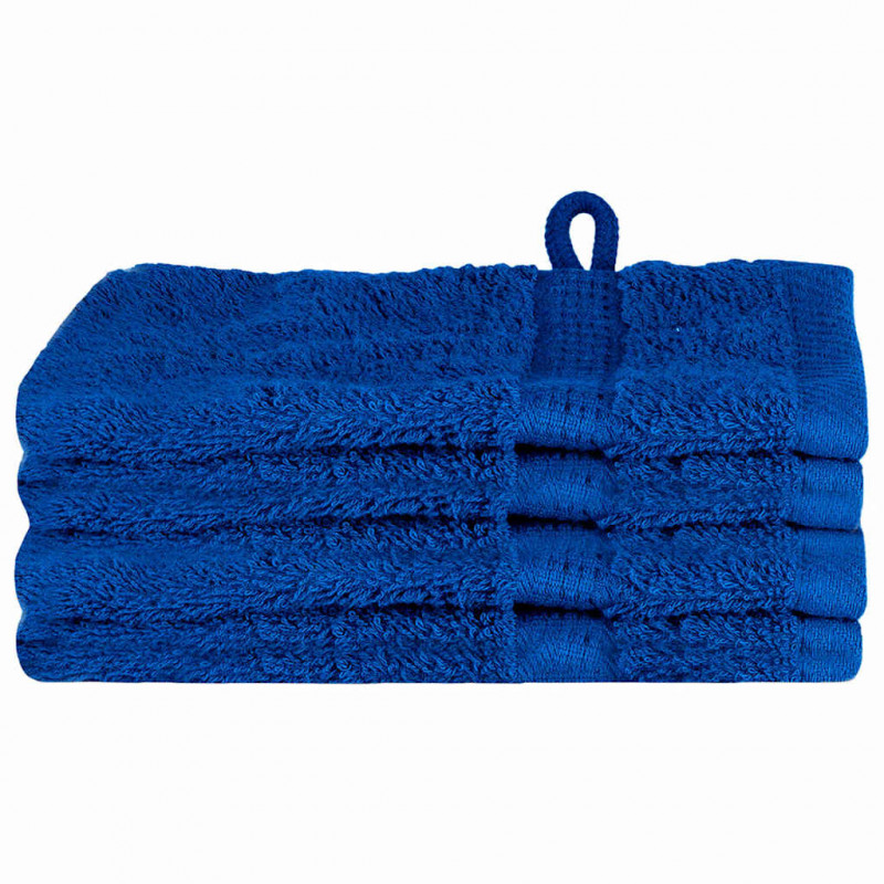 Ręcznik Gościnny SOLUND 4 pcs Niebieski 15 x 21 cm 550 gsm