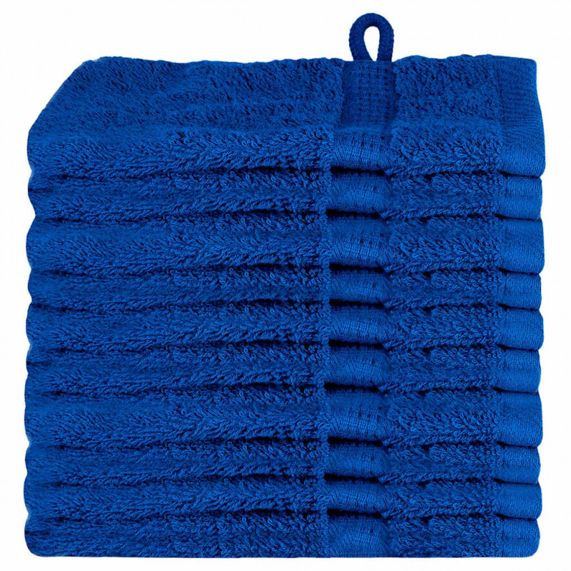 Ręcznik Gościnny SOLUND 10 pcs Niebieski 15 x 21 cm 550 gsm